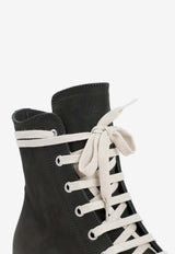 High-Top Leather Sneakers