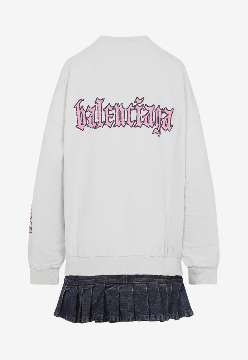 Logo Hybrid Mini Dress