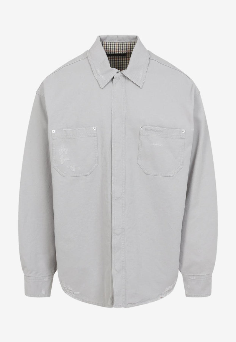Vintage-Effect Overshirt