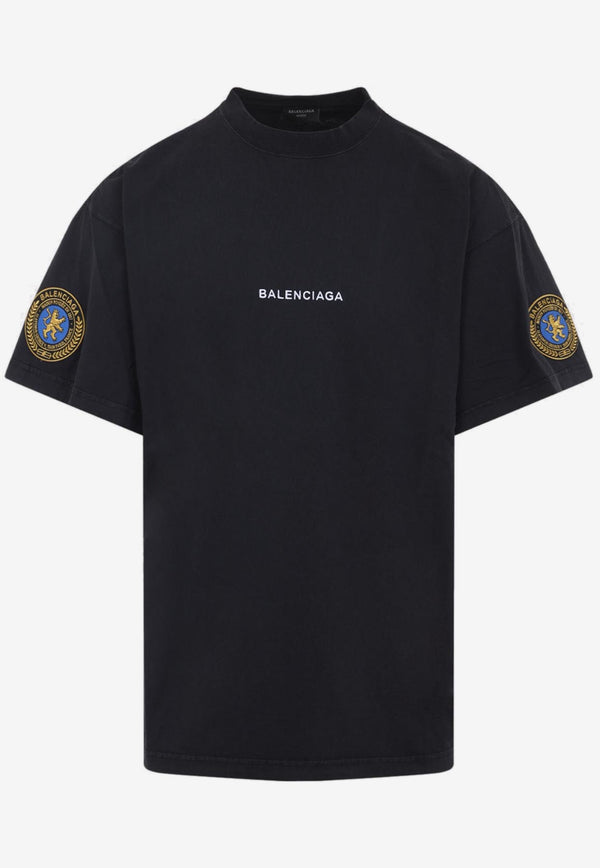 Logo-Patch Crewneck T-shirt