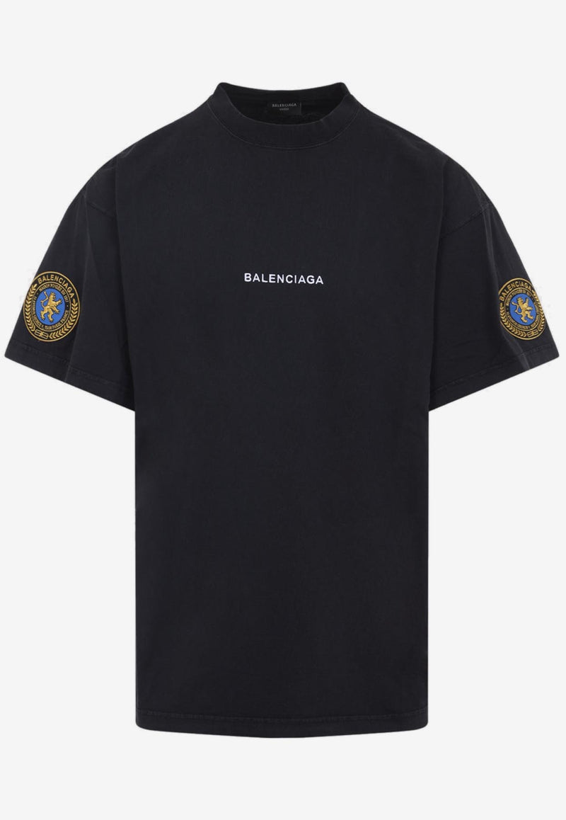 Logo-Patch Crewneck T-shirt