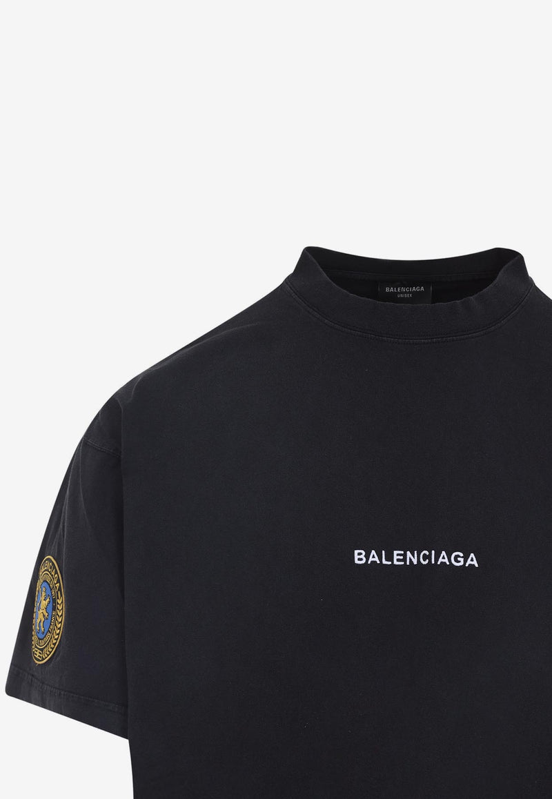Logo-Patch Crewneck T-shirt