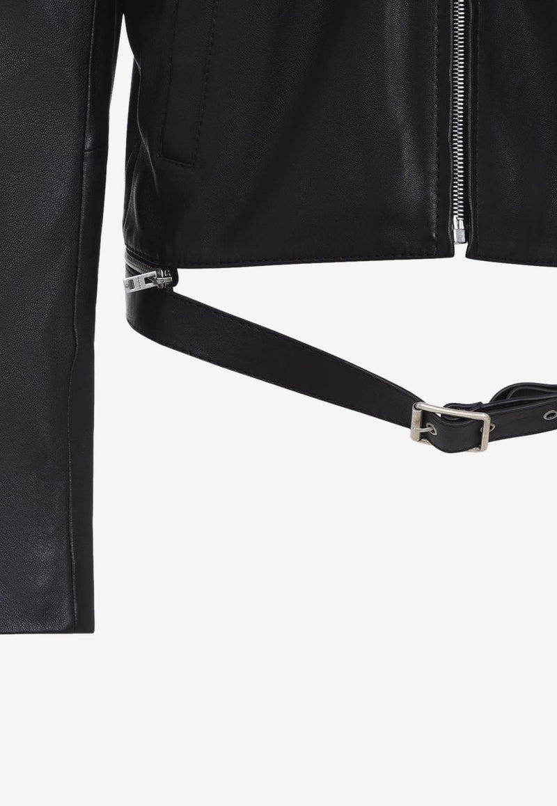 Belted Leather Jacket
