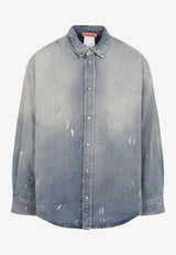 Distressed Denim Shirt
