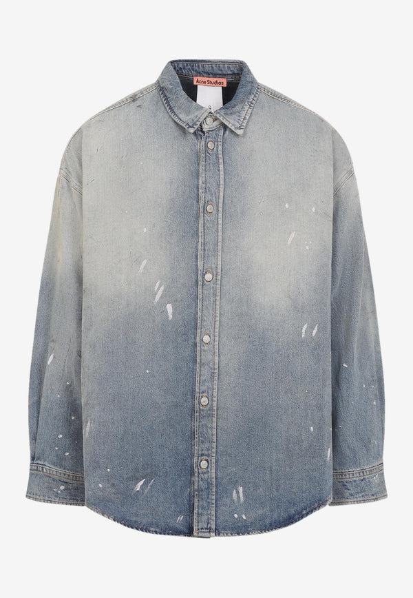 Distressed Denim Shirt