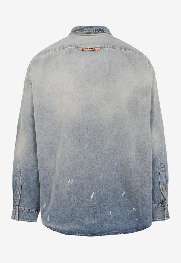 Distressed Denim Shirt