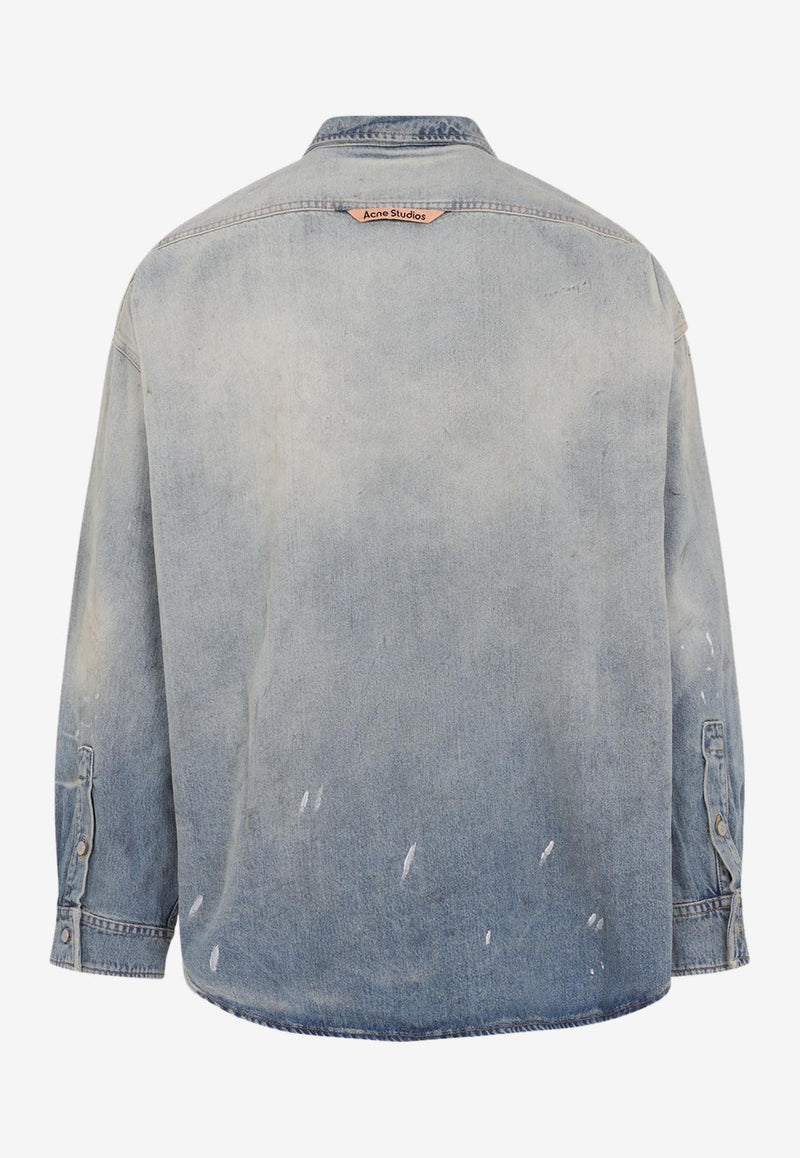 Distressed Denim Shirt