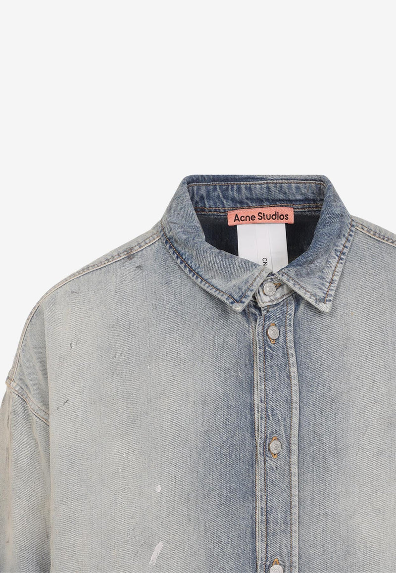 Distressed Denim Shirt