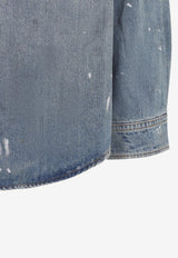 Distressed Denim Shirt