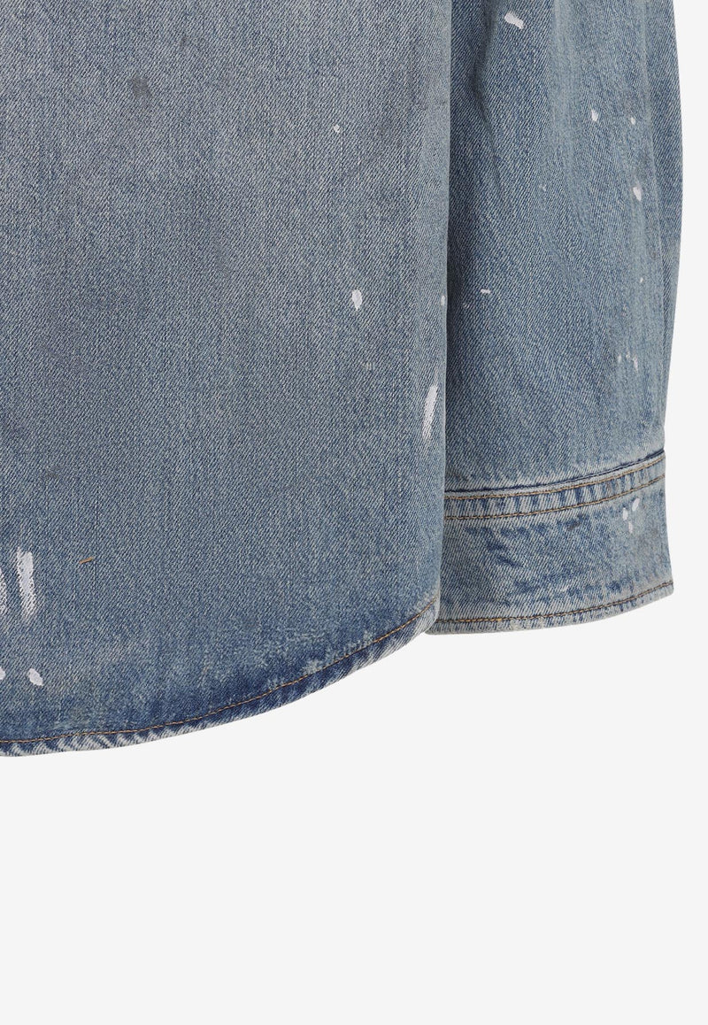 Distressed Denim Shirt