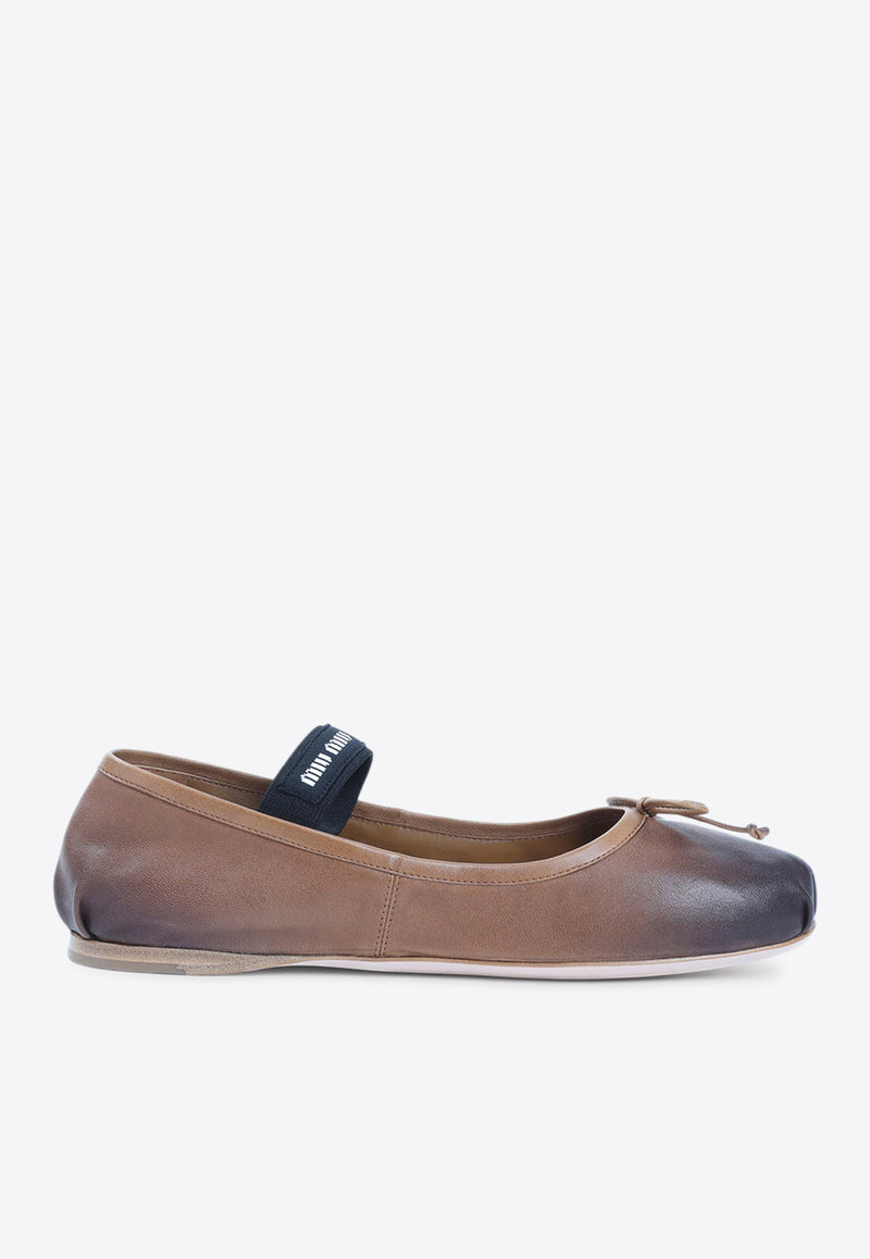 Gradient-Effect Ballet Flats