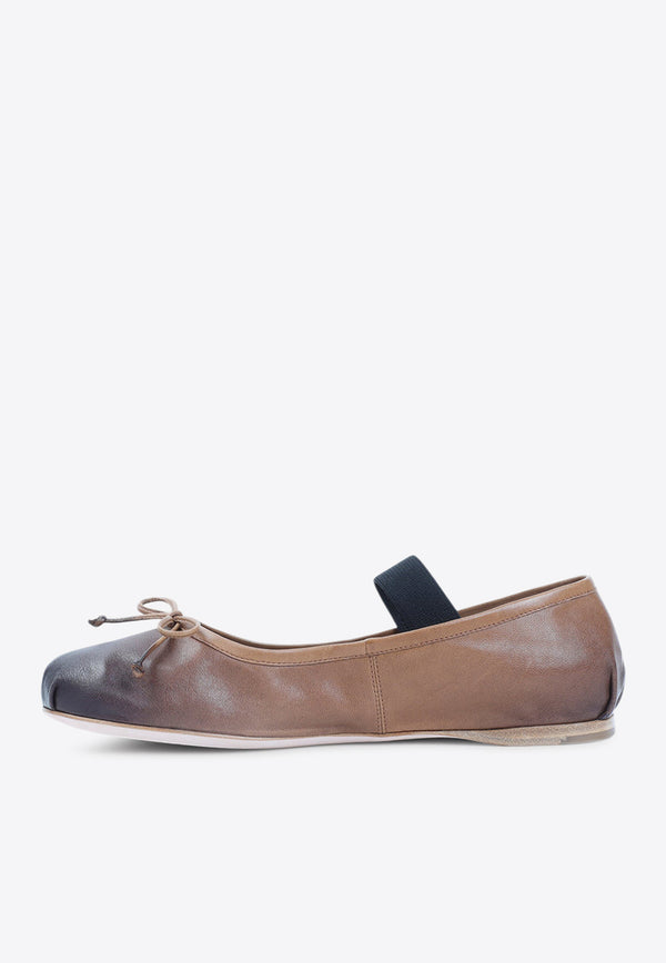 Gradient-Effect Ballet Flats