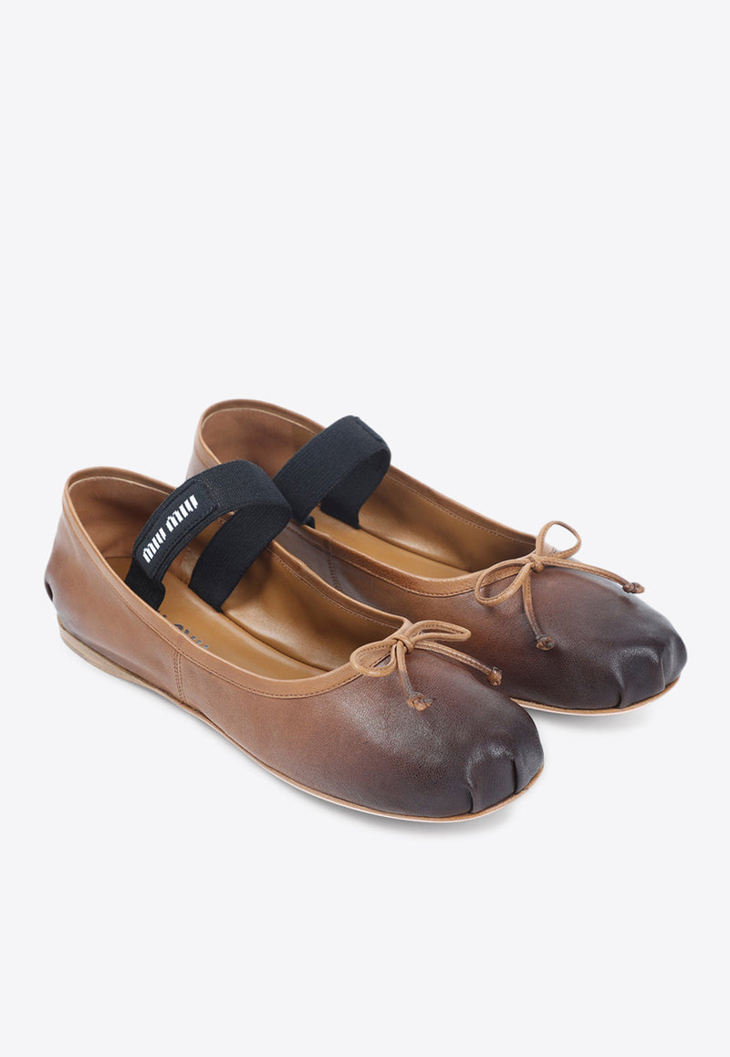 Gradient-Effect Ballet Flats