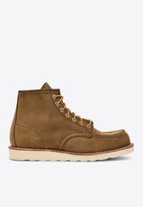 Red Wing Classic Moc Leather Ankle Boots Green 08881LE/P_REDWI-OM