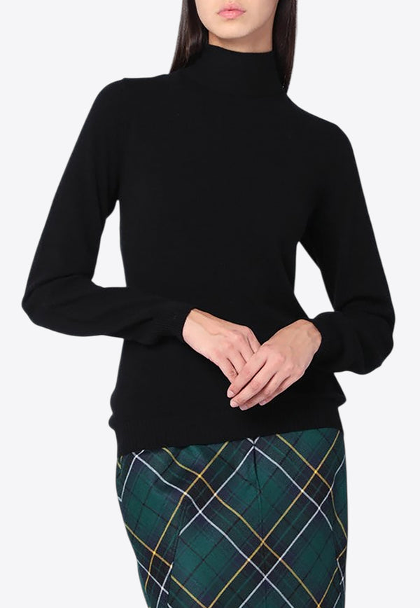 Moschino Turtleneck Sweater with Tie-Up Back Black 09015400/R_MOSCH-0555