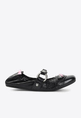 City Nappa Leather Ballet Flats