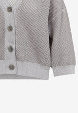 Tricot Cropped Cardigan