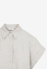 Linen Short-Sleeved Shirt