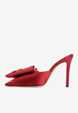 Yolande 100 Bow Satin Mules