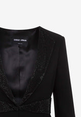 Crystal-Embellished Tailored Blazer