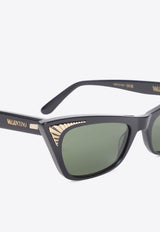 Logo Cat-Eye Sunglasses