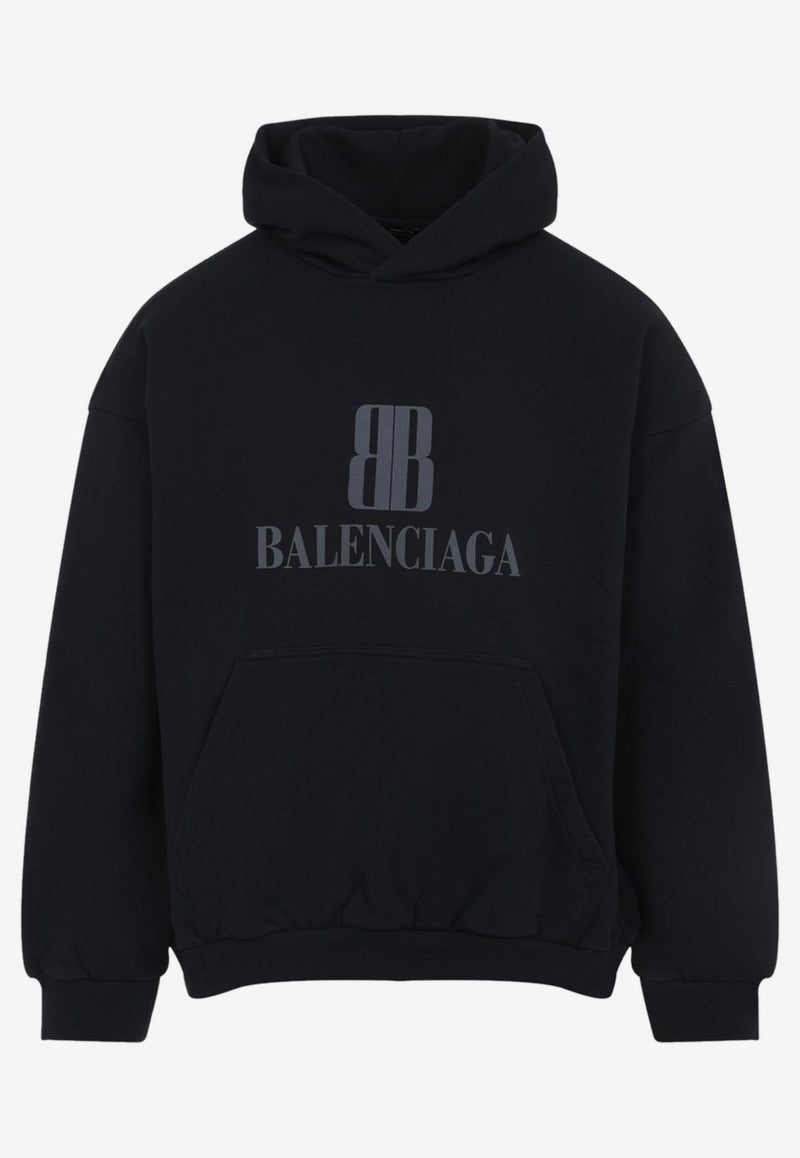 Nano BB Logo Print Hooded Sweatshirt