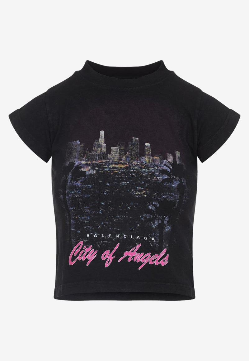 City Of Angels Print Shrunk T-shirt