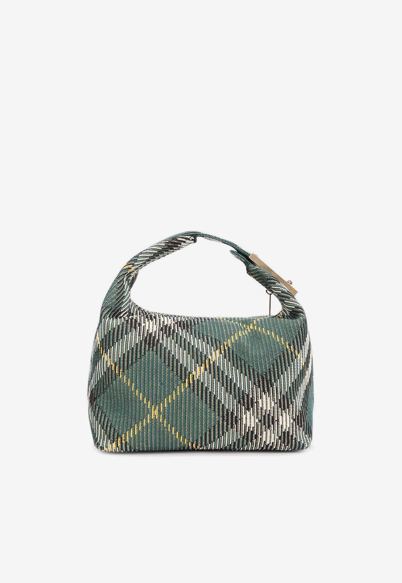 Medium Peg Checked Shoulder Bag