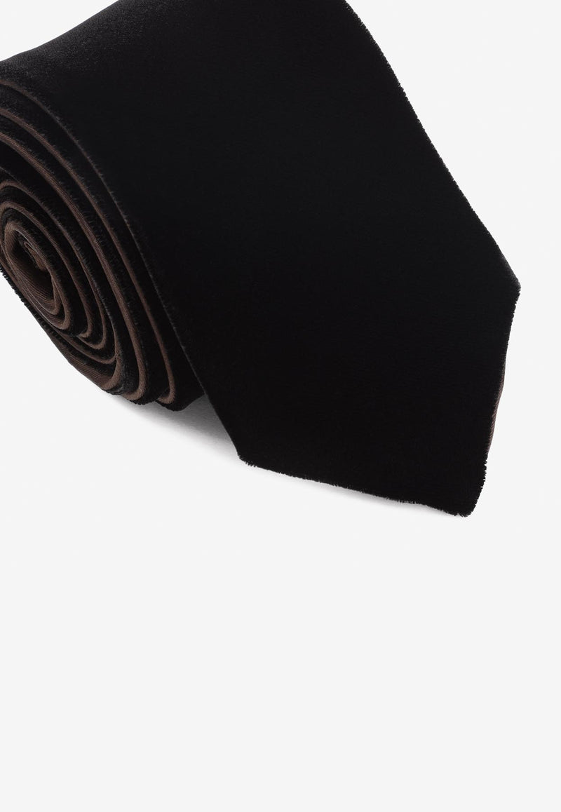 Cupro Velvet Tie