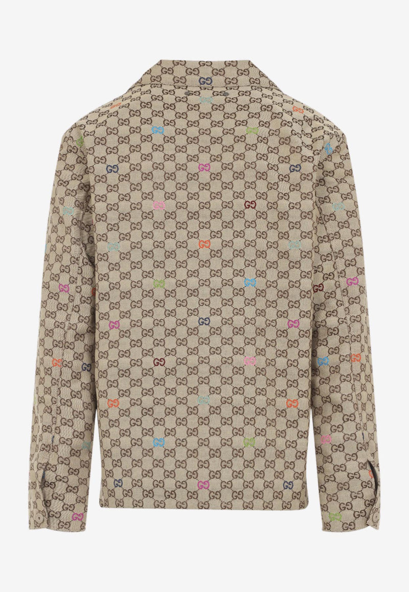 GG Logo Zip-Up Overshirt