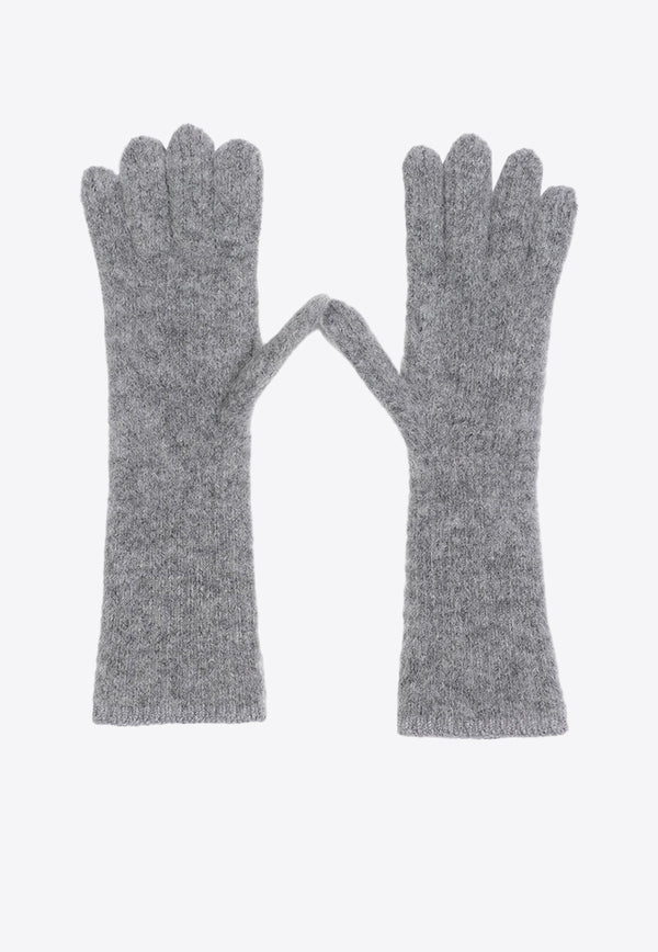 Grosgrain Logo Ribbed Gloves