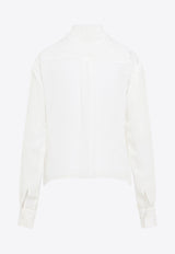 Lace Trim Long-Sleeved Shirt