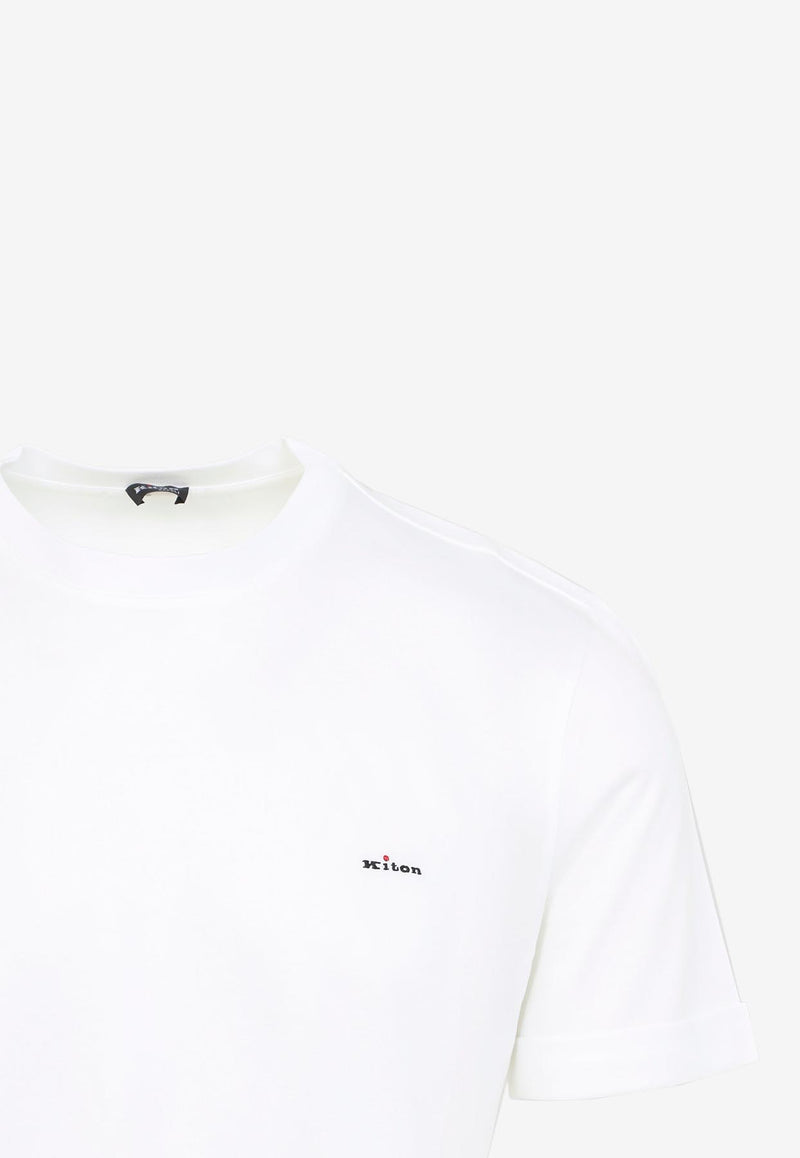 Logo-Print Crewneck Short-Sleeved T-shirt