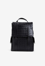 Back-To-School Intrecciato Leather Backpack