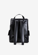 Back-To-School Intrecciato Leather Backpack