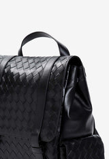 Back-To-School Intrecciato Leather Backpack