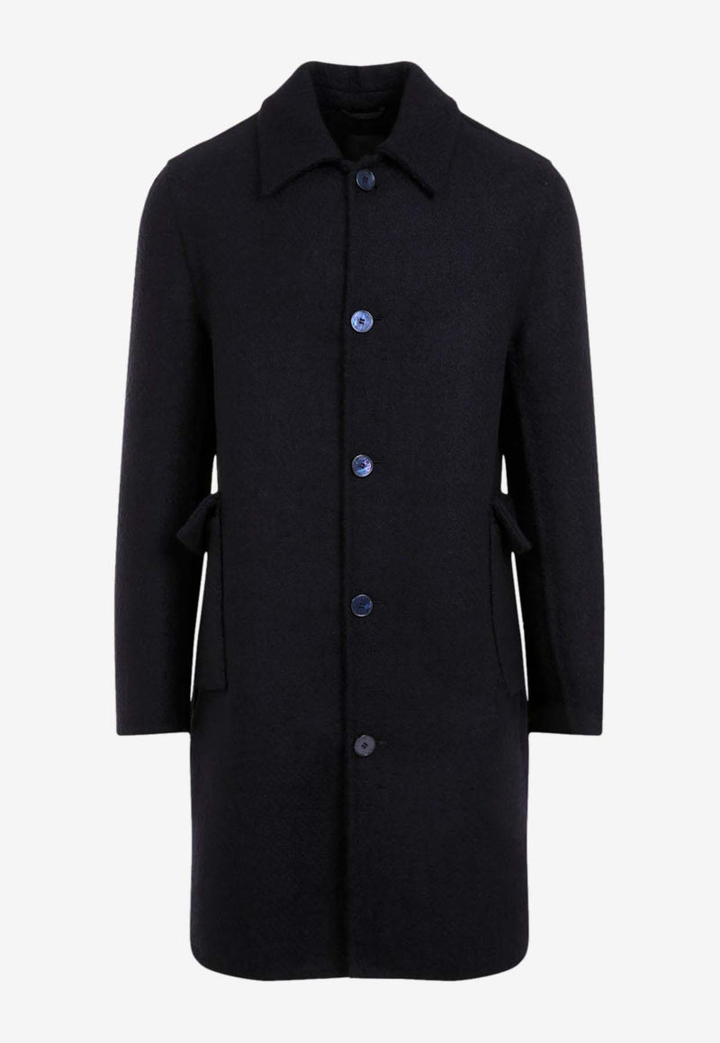 Virgin Wool Long Coat