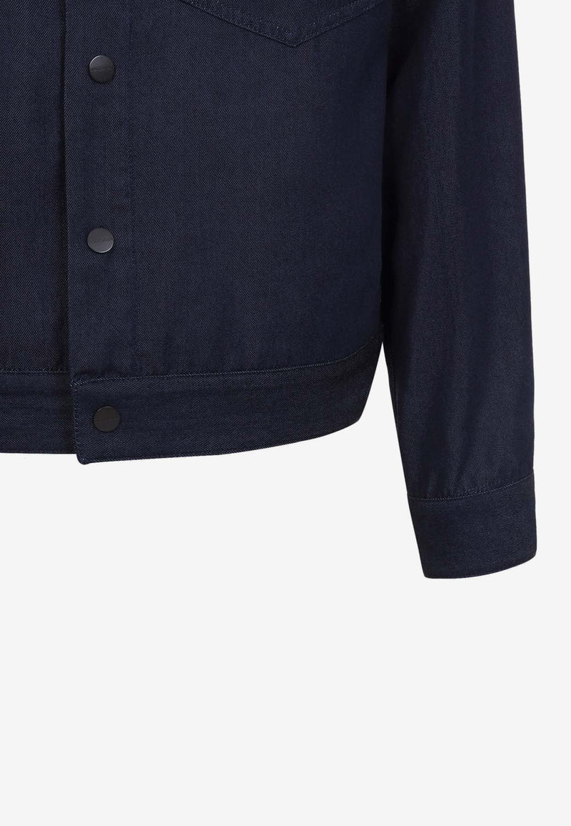 Denim-Effect Overshirt