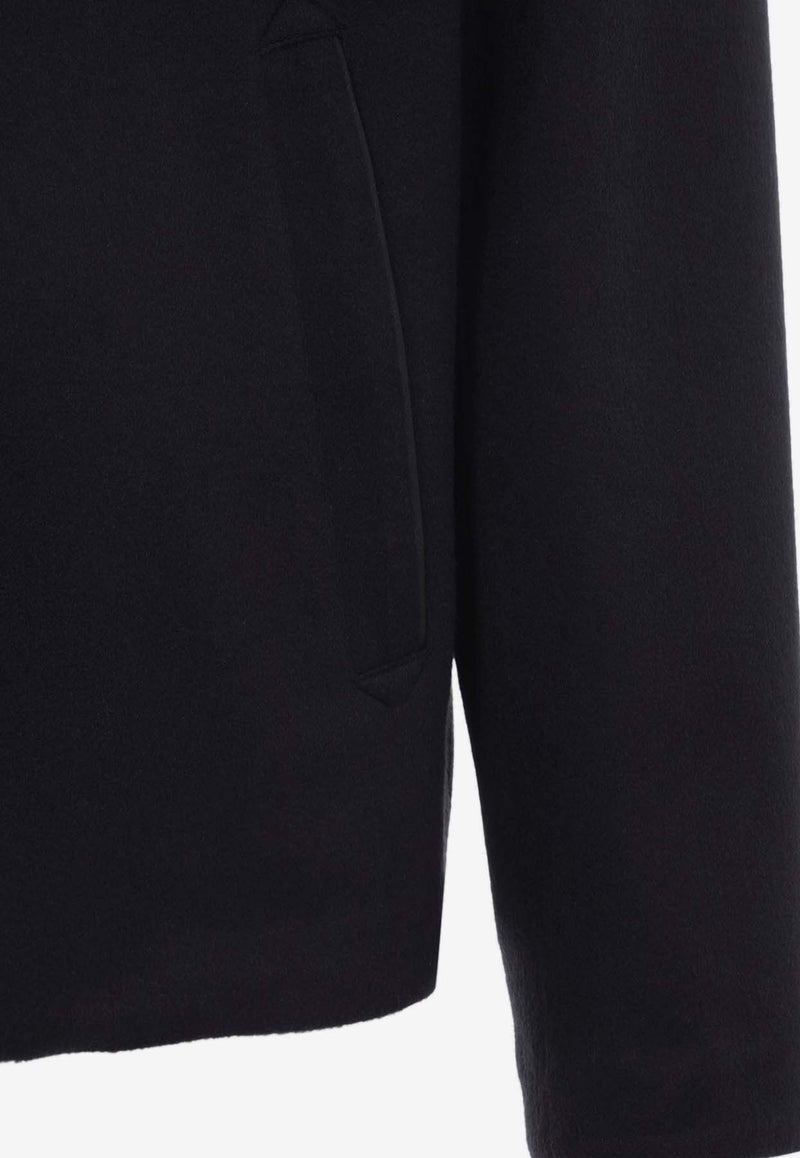 Fur-Collar Cashmere Jacket