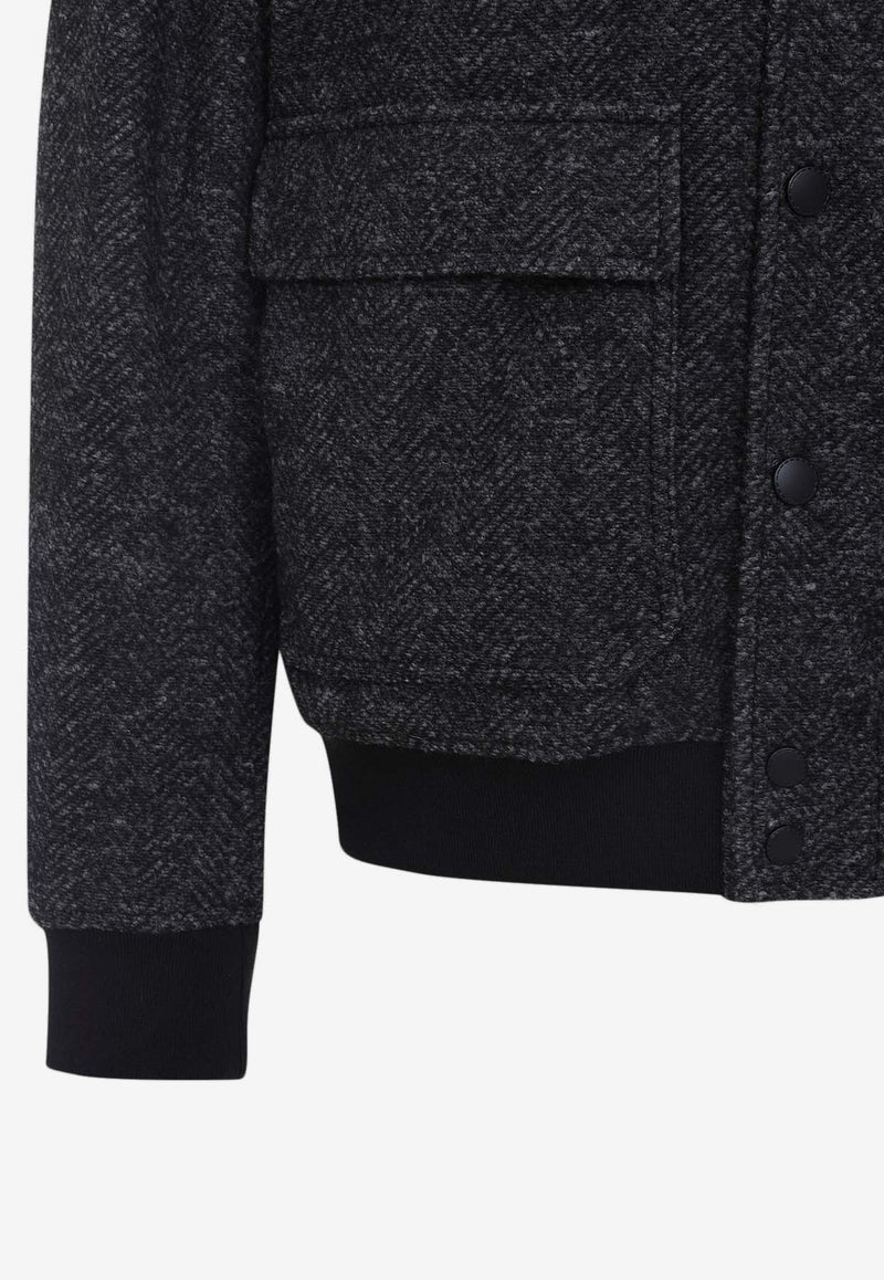 Bomber Jacket with Hooded Vest