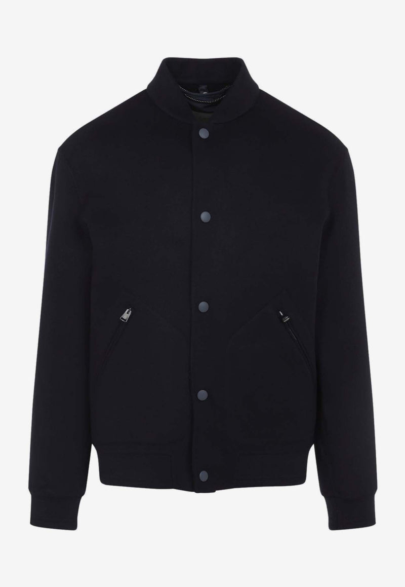 Wool Bomber Jacket with Vest