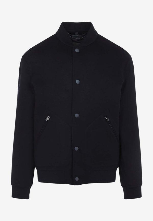 Wool Bomber Jacket with Vest