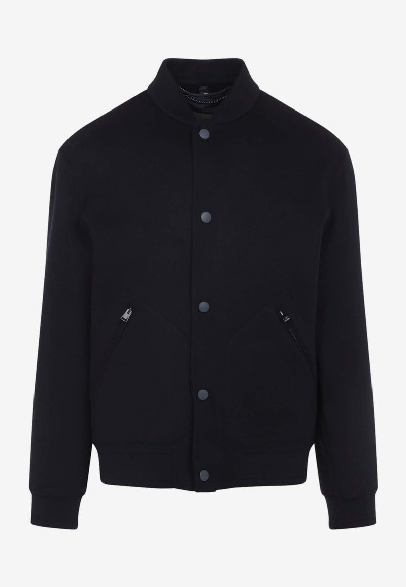 Wool Bomber Jacket with Vest