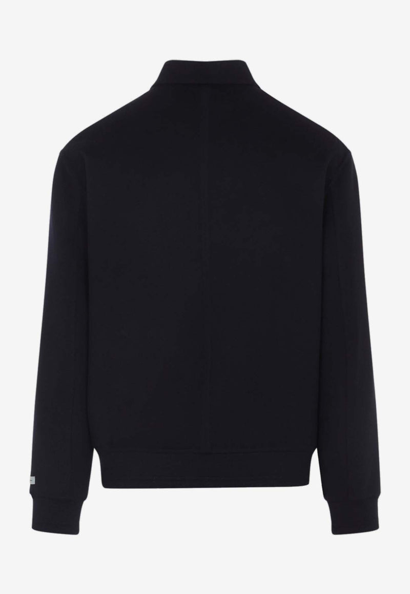 Wool Bomber Jacket with Vest