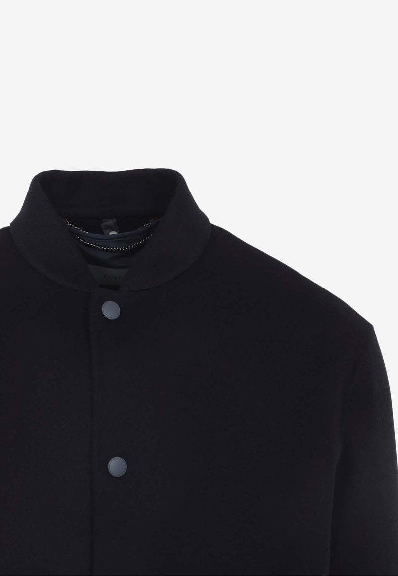 Wool Bomber Jacket with Vest