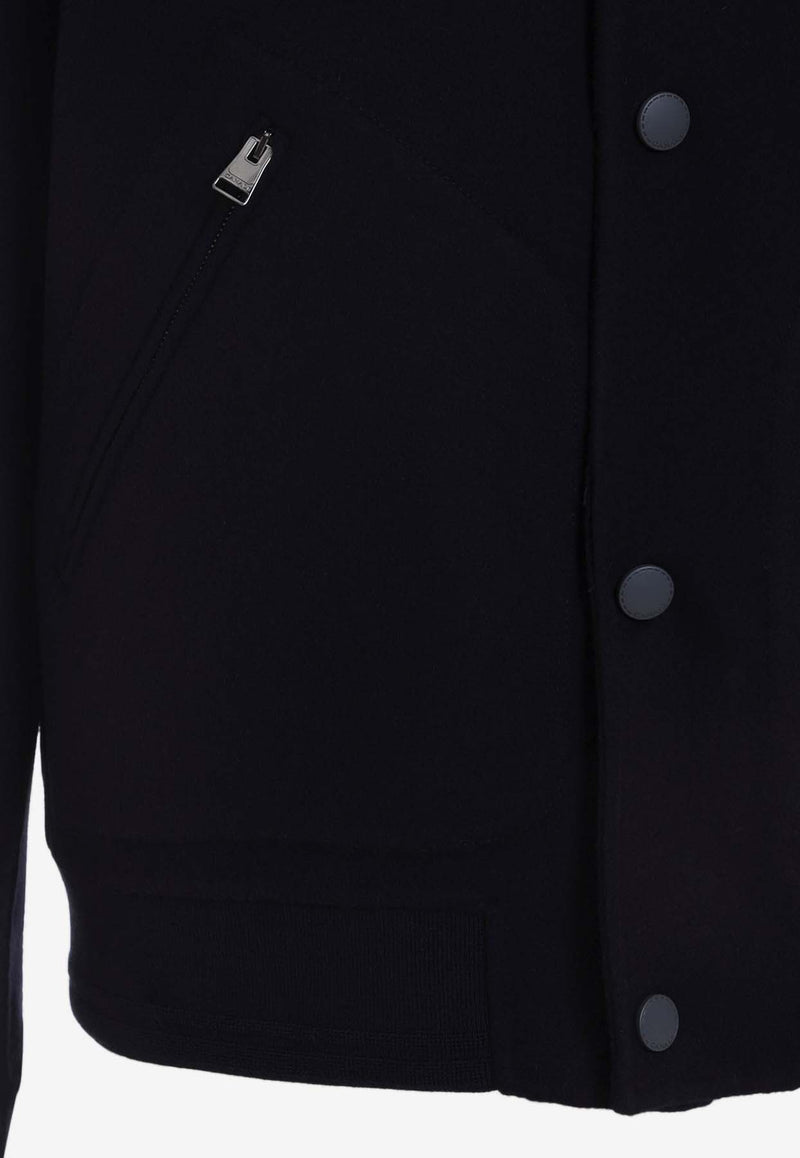 Wool Bomber Jacket with Vest