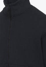 Logo Patch High-Neck Cardigan