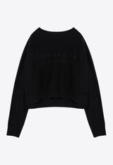 Philosophy Di Lorenzo Serafini Wool-Blend Cropped Sweater Black 09285702/P_PHILO-A0555