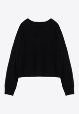 Philosophy Di Lorenzo Serafini Wool-Blend Cropped Sweater Black 09285702/P_PHILO-A0555