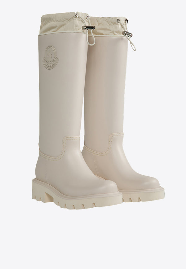 Moncler Kickstream Knee-High Rain Boots White 09B4G00080 M4522WHITE